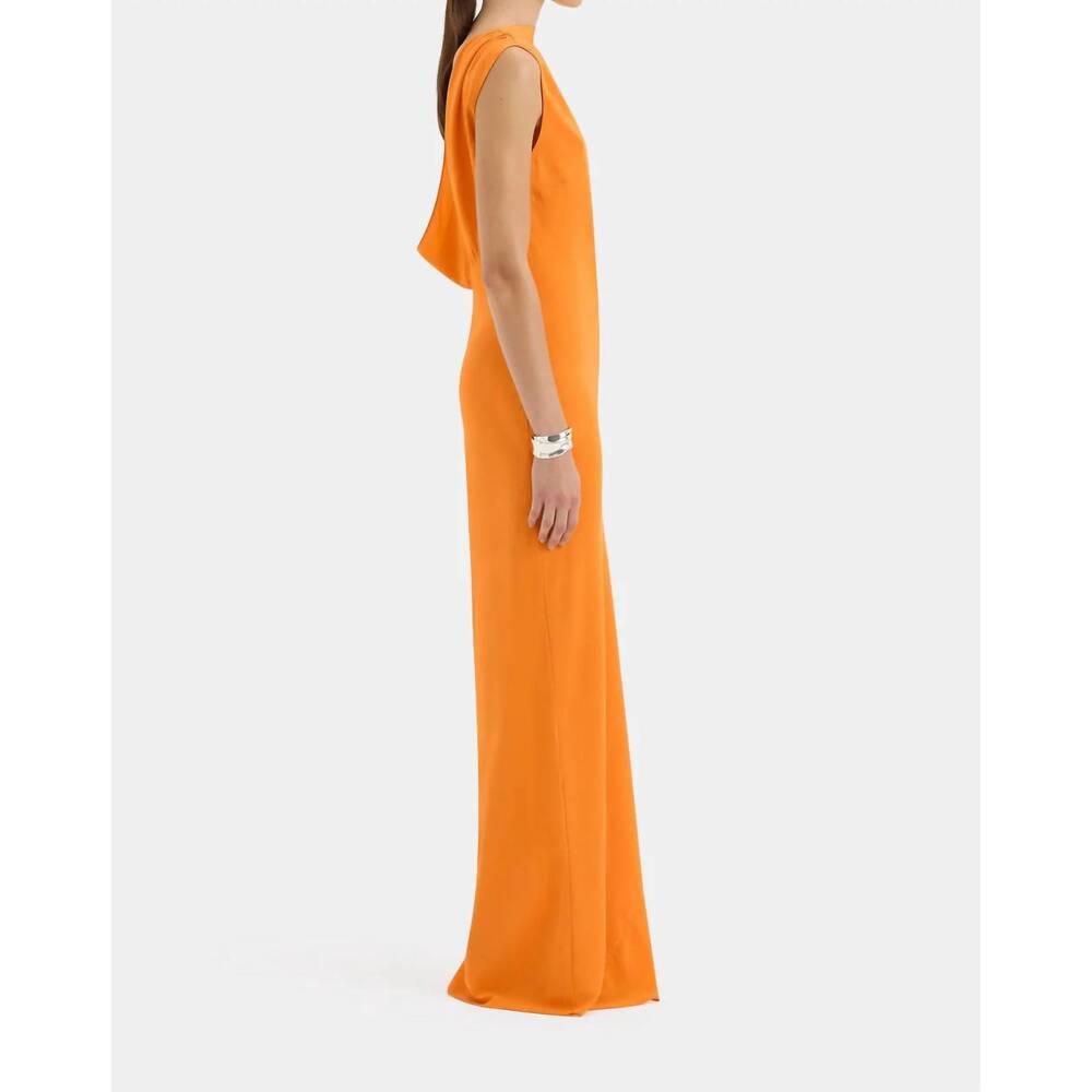 NEW SIR. isla cowl back gown in orange - Picture 3 of 7